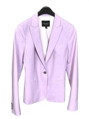 BANANA REPUBLIC Womens (2) Lilac Classic Fit Career Blazer Jacket - Italian Wool
